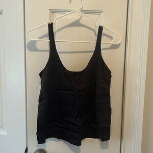Banana Republic 100% Silk Dark Brown XXS Tank Top